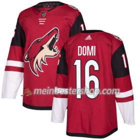 Arizona Coyotes Max Domi 16 Adidas 2017-2018 Maroon Trikot Authentic - Herren